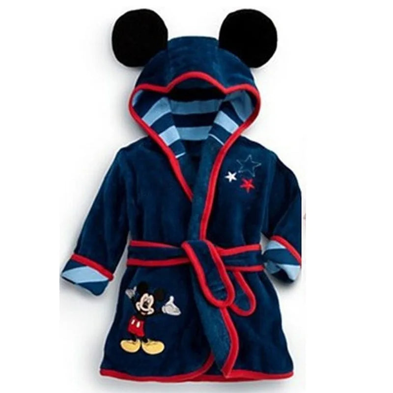 Autumn Winter Children Pijama Infantil Mickey Minnie Kids Warm Boys Pajama Girls Pyjamas Girls Animal Flannel Sleepwear Robe