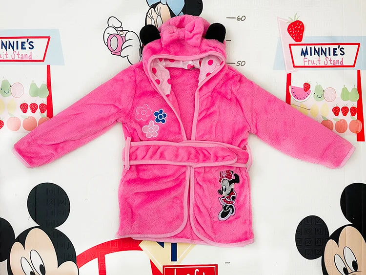 Autumn Winter Children Pijama Infantil Mickey Minnie Kids Warm Boys Pajama Girls Pyjamas Girls Animal Flannel Sleepwear Robe