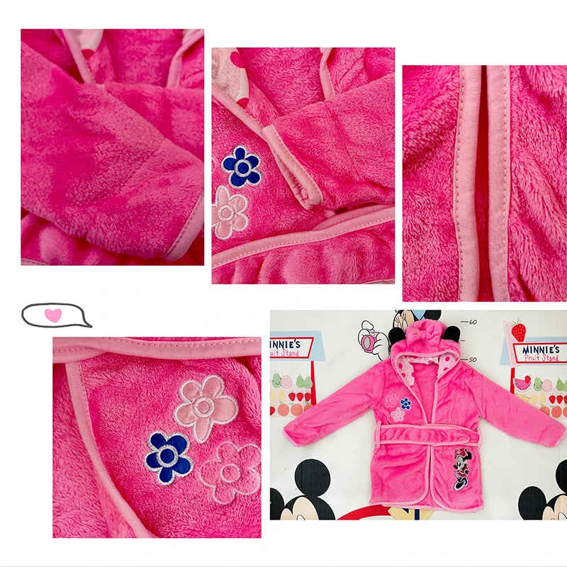 Autumn Winter Children Pijama Infantil Mickey Minnie Kids Warm Boys Pajama Girls Pyjamas Girls Animal Flannel Sleepwear Robe