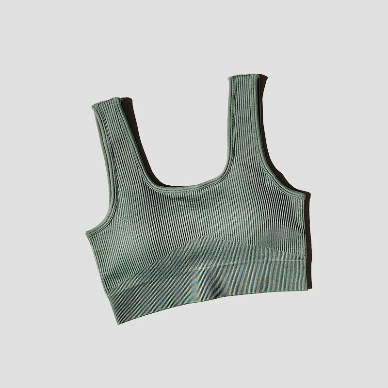 Seamless Sport Bra Women's Lingerie Fitness Yoga Running Vest Underwear Padded Crop Tops Underwear Push Up Gym Top Bras