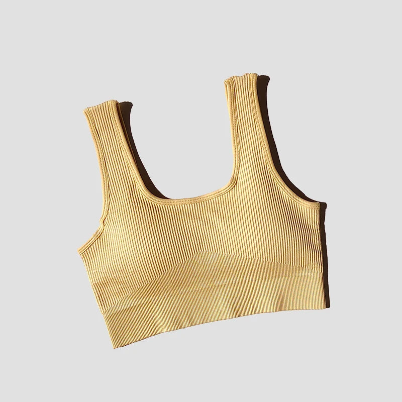 Seamless Sport Bra Women's Lingerie Fitness Yoga Running Vest Underwear Padded Crop Tops Underwear Push Up Gym Top Bras