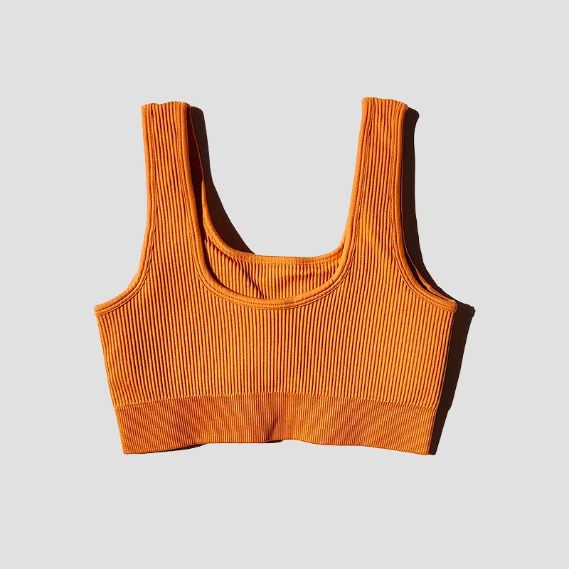 Seamless Sport Bra Women's Lingerie Fitness Yoga Running Vest Underwear Padded Crop Tops Underwear Push Up Gym Top Bras