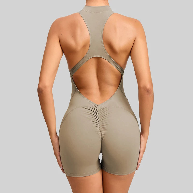 Mono deportivo corto sin mangas para mujer