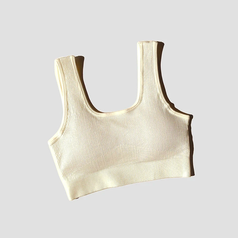 Seamless Sport Bra Women's Lingerie Fitness Yoga Running Vest Underwear Padded Crop Tops Underwear Push Up Gym Top Bras
