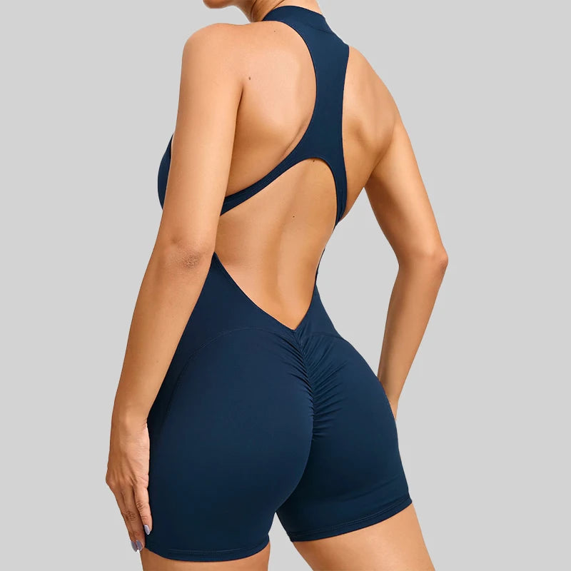 Mono deportivo corto sin mangas para mujer