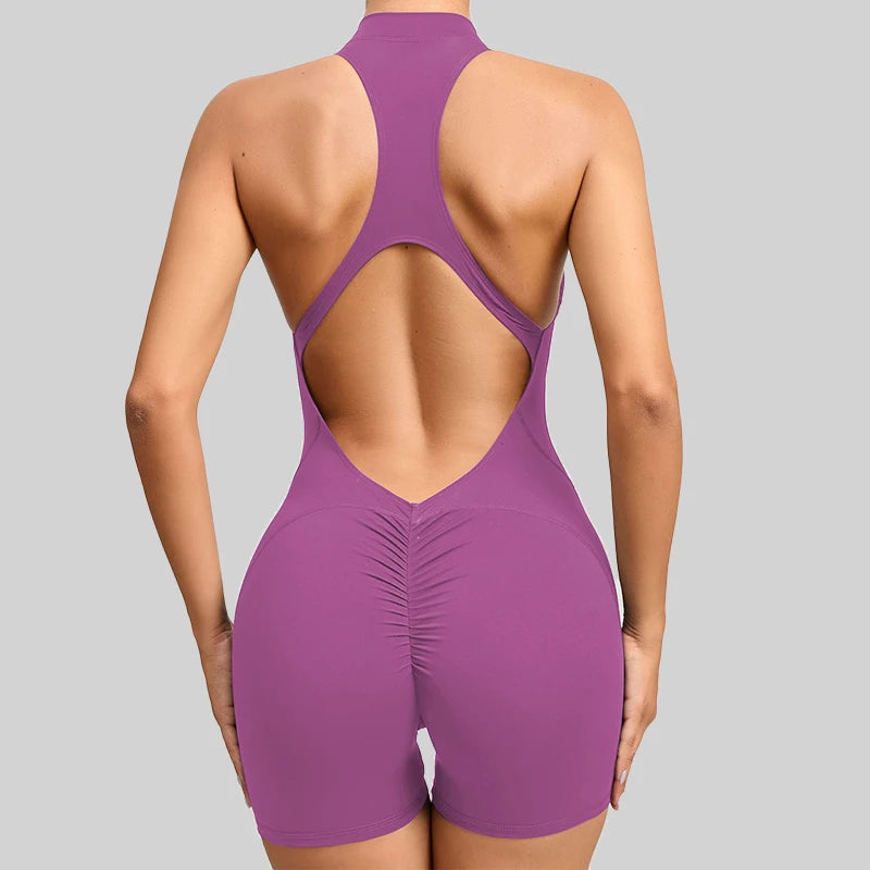 Mono deportivo corto sin mangas para mujer