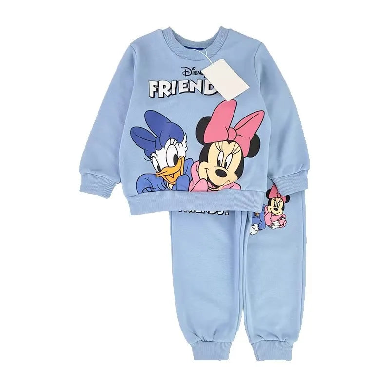 Winter Little Girl Casual Velvet Cartoon Set Fall Baby Girl Christmas Halloween Holiday Princess Gift Clothes Child Sets Outfits