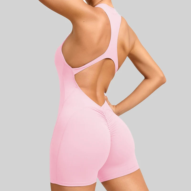 Mono deportivo corto sin mangas para mujer