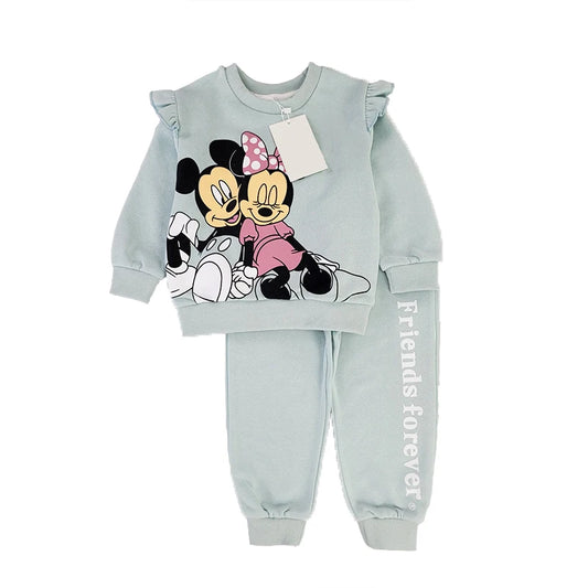 Winter Little Girl Casual Velvet Cartoon Set Fall Baby Girl Christmas Halloween Holiday Princess Gift Clothes Child Sets Outfits