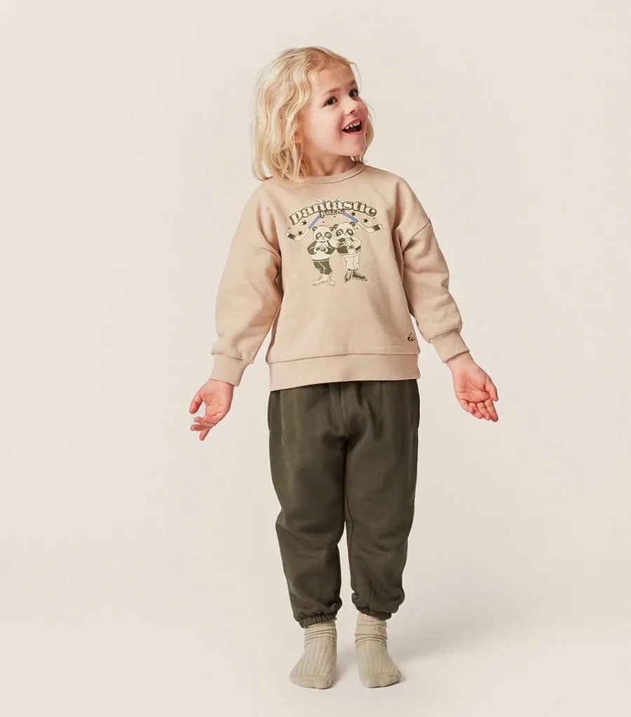 Spring Ks Baby Boys Cotton Sweatshirts Set Kids Clothes Autumn Girls Cartoon Panda Dinosaur Pullover Children Lemon Top Pants