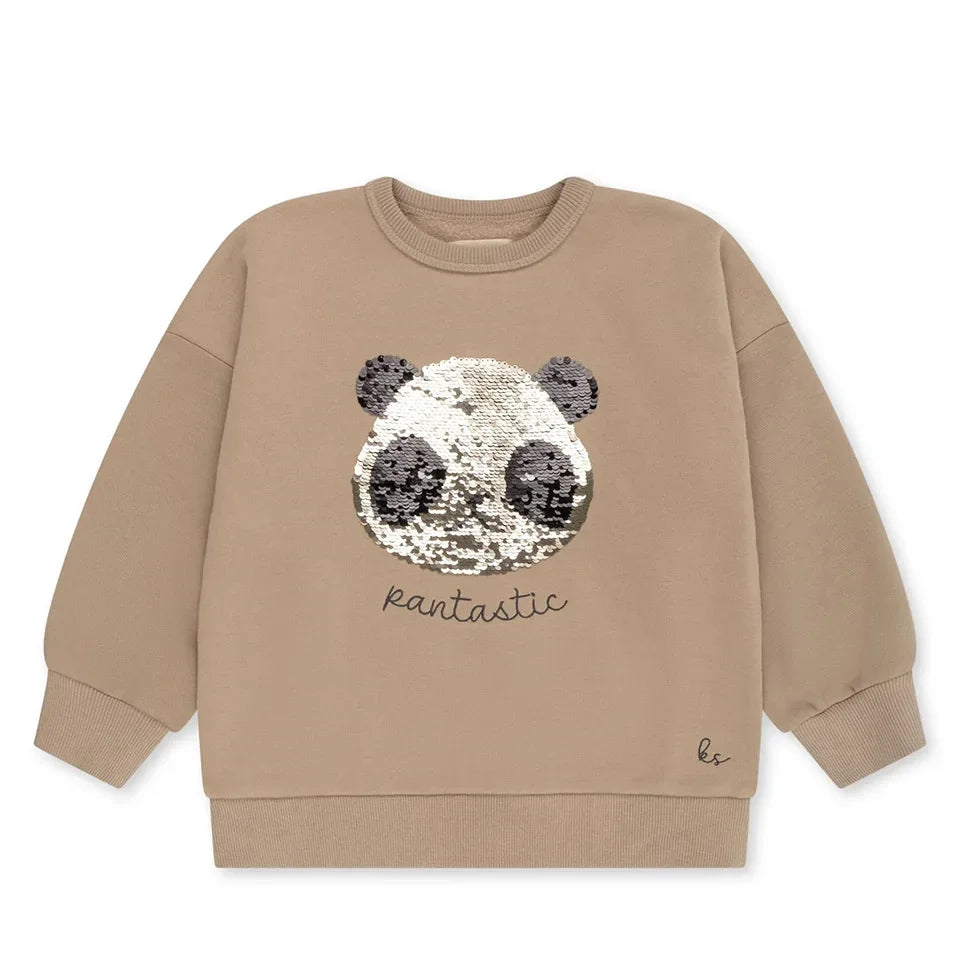 Spring Ks Baby Boys Cotton Sweatshirts Set Kids Clothes Autumn Girls Cartoon Panda Dinosaur Pullover Children Lemon Top Pants